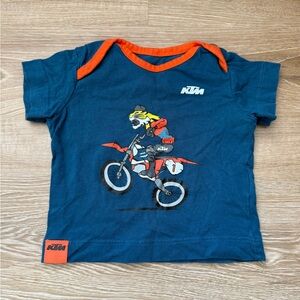 KTM Blue and Orange Short Sleeve Tee